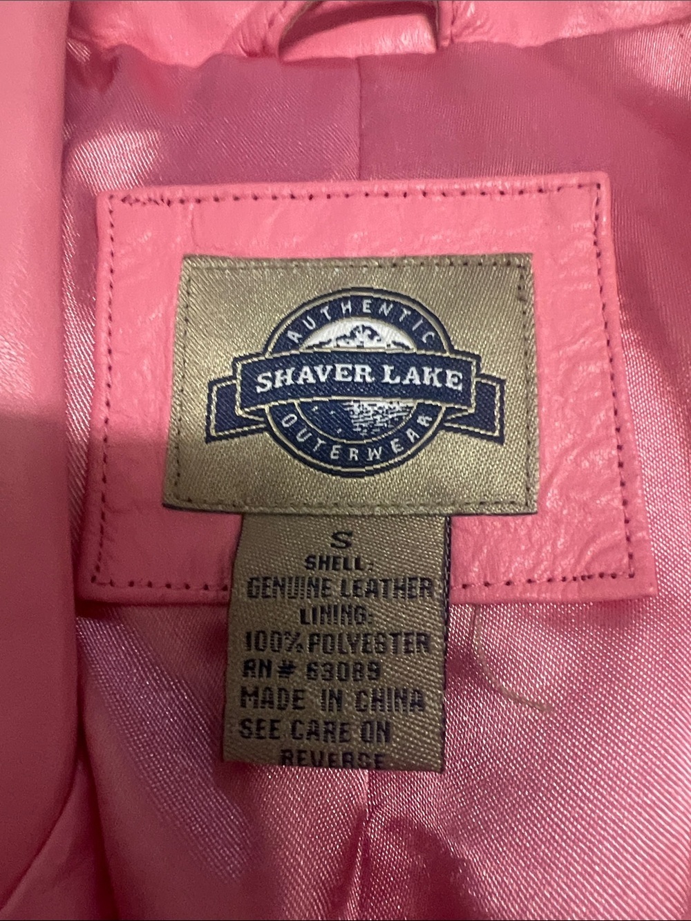 Women’s Barbie, pink Leather Jacket - Classic Zip Front - Picture 2 of 5
